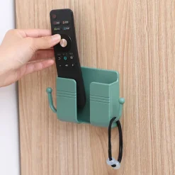 Selvklæbende Fjernbetjening Opbevaringsboks, Mobiltelefon Vægholder, ZQKLA