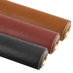 Selvklæbende Læderlap – PU-læder – 50x100 cm Dark brown