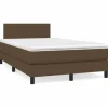 Seng komplet - Maison Exclusive - Polstret bund 120x190 cm - Madras 20 cm med pocketfjedre - Justerbar hovedgærde med LED