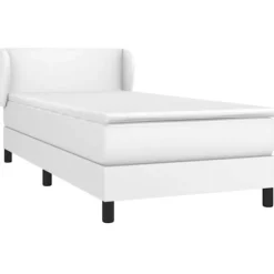 Seng med lameller og madras - Eksklusiv Hus - 80x200 cm - Syntetisk læder - Maksimal afslapning