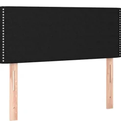 Seng med madras - Eksklusivt hus - 100x200 cm - Justerbar hovedgærde - Sort - 2 pladser
