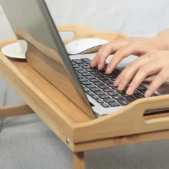 Sengebakke / Morgenmadsbakke til seng i bambus – Sammenklappelig med laptopfunktion 1400