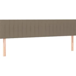 Sengebund med lameller - Eksklusiv Hus - Madras Taupe 200x200 cm - Justerbar hovedgærde - Middelhård støtte