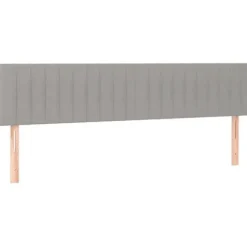 Sengebund med lameller og madras - 180x200cm - Justerbar hovedgærde - Blødt stof - 2 pladser
