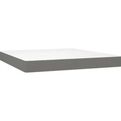 Sengebund med lameller og madras - Eksklusiv hus - 160x200cm - Justerbar hovedgærde - Mørkegrå