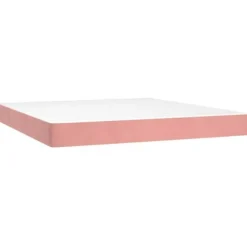 Sengebund med lameller og madras - Eksklusiv Hus - 180x200 cm - Rosenvelour - Justerbar hovedgærde