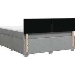Sengebund med madras - Eksklusivt hjem - 180x200cm - Aftageligt betræk - Blødt stof