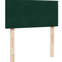 Sengeramme med madras - Eksklusivt hjem - Mørkegrøn - 100x200 cm - Aftagelig topmadras