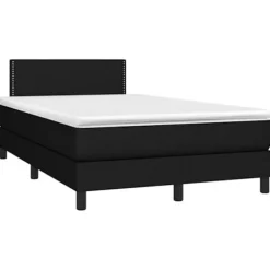 Sengestel - Maison Exclusive - Sort - 120x190 cm - Farvet LED-bånd