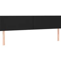 Sengestel med madras - Eksklusivt hjem - Sort - Syntetisk læder - 200x200 cm