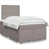 Sengestel med madras - Eksklusiv Hus - Taupe - 120x200 cm - Indbyggede LED