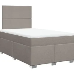 Sengestel med madras - Eksklusiv Hus - Taupe - 120x200 cm - Indbyggede LED