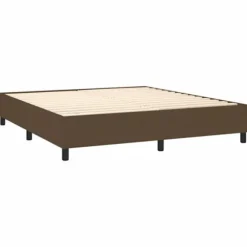 Sengestel med madras - Eksklusivt hjem - 160x200 cm - Mørkebrun - Maksimal afslapning