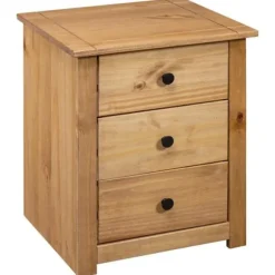 Sengetabel - Eksklusiv Hus - Massivt træ - 3 skuffer - 46x40x57 cm