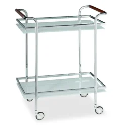 Serveringsvogn frostet glas
