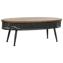 Side table - Model - Black - Brown - Metal - 120x58x42 cm Svart brun
