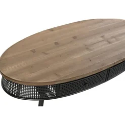 Side table - Model - Black - Brown - Metal - 120x58x42 cm Svart brun