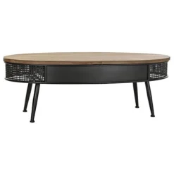 Side table - Model - Black - Brown - Metal - 120x58x42 cm Svart brun
