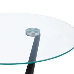 Sidebord i sort glas
