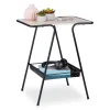 Sidebord med magasinhylde