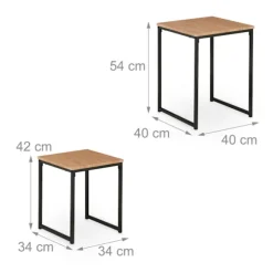 Sidebord sæt med 2 stk