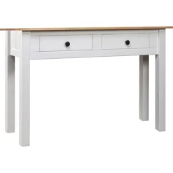Sideborde - Panama-serien - Hvid - Massivt fyrretræ - 110x40x72 cm Vit