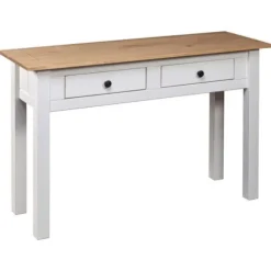 Sideborde - Panama-serien - Hvid - Massivt fyrretræ - 110x40x72 cm Vit