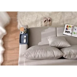 Silikone kopholder til sofa, skridsikker og spildfri kopholder til sofa, stærk og vægtet telefon/fjernbetjening/snacksholder til sofa Navy Blue
