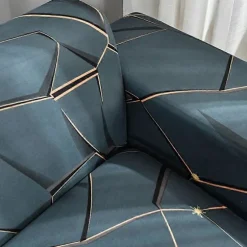 Simpelt altomfattende mælkesilke trykt sofabetræk støvtæt elastisk sofabetræk 185-230cm