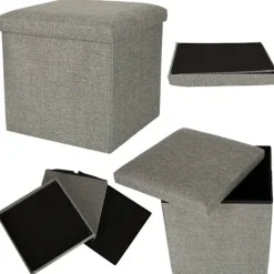 Sittpuff med Förvaring / Fotpall - 38 cm