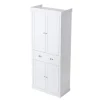 Skab til Garde Manger - DUOKU - A02D.2058 - 72 tommer - 3 Justerbare Hylder - Perle Hvid