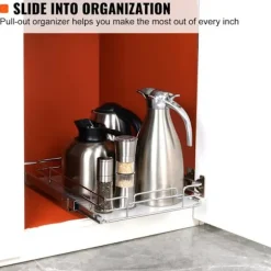 Skabsorganisator - DUOKU - Model LX-C9139B - Forkrommet Stål - Sølv - 12