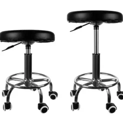 Skammel med hjul - Arbejdsskammel - Frisørskammel - Frisør / Salon