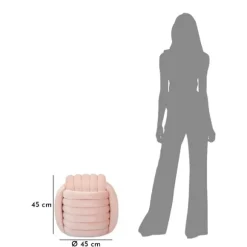 Skammel Softy Pink Cm 45X45X45
