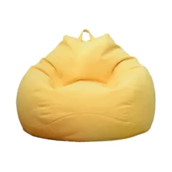 Sækkestole Sofa Betræk, Indendørs Lazy Lounger Til Voksne Børn Ingen Fyld - SIZE,COLOR Yellow -