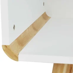 Skænk med afrundet kant med opbevaring, nordisk design