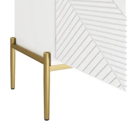 Skænk 162x80cm, Moderne opbevaringsskab & kommode, Alsidig til stue & spisestue White