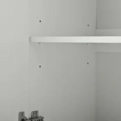 Skænk 120x38,5x79 cm med 3 døre - Justerbare rumdelere, 16 cm fødder, MDF, hvid White