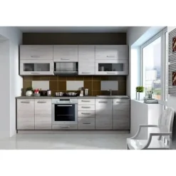 4-skuffers bund med bordplade - Sonoma eg-dekor - L 40 x D 51,6 x H 85 cm - LASSEN Sonoma ekdekor