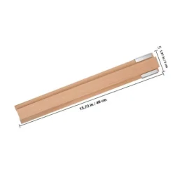 Skuffeskinne Træskabsskinne Skabsskinne Spor Guide Udskiftning Kommode Skinne Til Boligforbedring 1 Sæt Brown 40.00X5.00X4.10CM