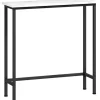 Slankt konsolbord, marmorlook-plade, 24 cm dybde
