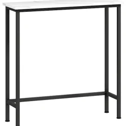 Slankt konsolbord, marmorlook-plade, 24 cm dybde