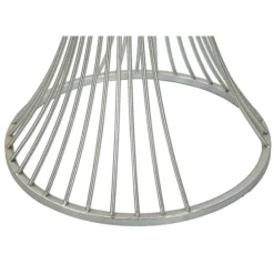 Sølvmetalbord – 40x79 cm, marmorplade