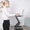Smart justerbart laptopbord 17 tommer Sort—pa