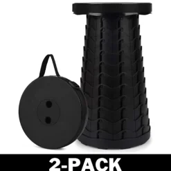 Smart og udfoldelig skammel/stol sort 1-Pack