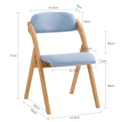 SoBuy blå klapstol med sammenklappelig og pladsbesparende 47x51x78cm, funktionel FST92-BL