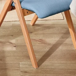SoBuy blå klapstol med sammenklappelig og pladsbesparende 47x51x78cm, funktionel FST92-BL