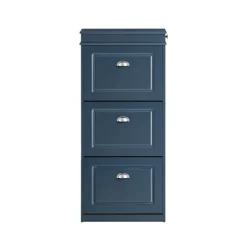 SoBuy blå skoskab med 1 skuffe 24x53.01x118.01cm, moderne FSR94-B
