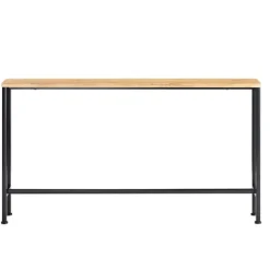 SoBuy brun entrékonsol med kan udvides 120x20x65cm, industriel FSB19-E