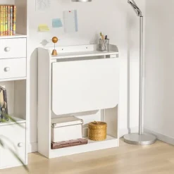 SoBuy Computerskrivebord med 1 hylde i hvid 64x57x82cm, funktionel FWT92-W